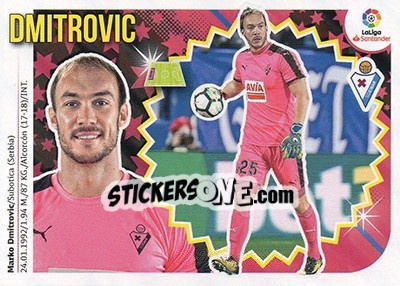 Sticker Dmitrovic (1) - Liga Spagnola 2018-2019 n. 221 - Colecciones ESTE
