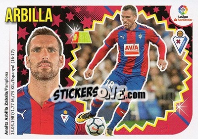 Sticker Arbilla (4) - Liga Spagnola 2018-2019 n. 224 - Colecciones ESTE