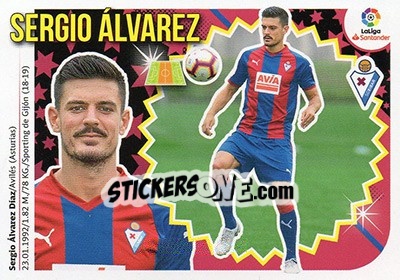 Sticker Sergio Álvarez (8B) - Liga Spagnola 2018-2019 n. 229 - Colecciones ESTE
