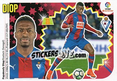 Sticker Diop (9) - Liga Spagnola 2018-2019 n. 230 - Colecciones ESTE