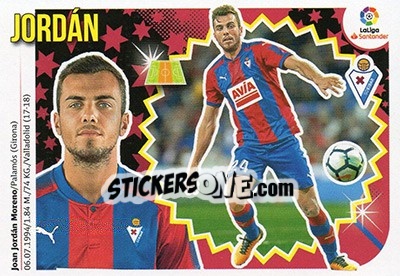 Sticker Jordán (10) - Liga Spagnola 2018-2019 n. 231 - Colecciones ESTE