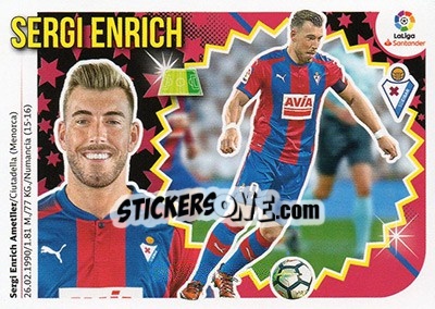 Sticker Sergi Enrich (14) - Liga Spagnola 2018-2019 n. 236 - Colecciones ESTE