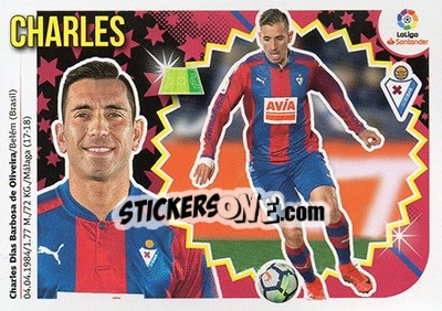 Sticker Charles (15) - Liga Spagnola 2018-2019 n. 237 - Colecciones ESTE