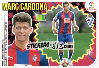 Sticker Marc Cardona (15BIS) - Liga Spagnola 2018-2019 n. 239 - Colecciones ESTE