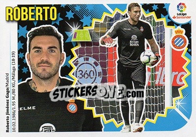 Cromo Roberto (2) - Liga Spagnola 2018-2019 n. 252 - Colecciones ESTE