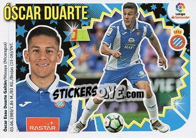 Cromo óscar Duarte (4) - Liga Spagnola 2018-2019 - Colecciones ESTE