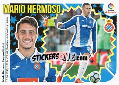 Sticker Mario Hermoso (6) - Liga Spagnola 2018-2019 n. 256 - Colecciones ESTE