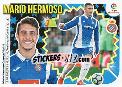 Cromo Mario Hermoso (6) - Liga Spagnola 2018-2019 - Colecciones ESTE