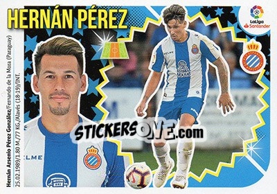 Figurina Hernán Pérez (13) - Liga Spagnola 2018-2019 - Colecciones ESTE