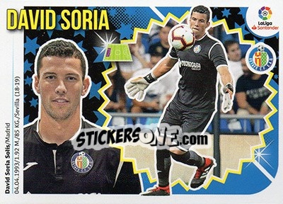 Sticker David Soria (2) - Liga Spagnola 2018-2019 n. 282 - Colecciones ESTE