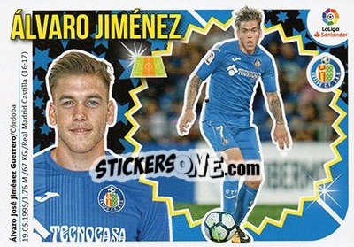 Sticker Álvaro Jiménez (11B) - Liga Spagnola 2018-2019 n. 293 - Colecciones ESTE