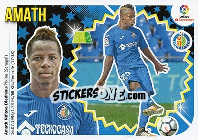 Cromo Amath (13) - Liga Spagnola 2018-2019 n. 295 - Colecciones ESTE