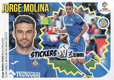 Sticker Jorge Molina (15) - Liga Spagnola 2018-2019 n. 297 - Colecciones ESTE