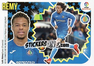 Sticker Loïc Rémy (16) - Liga Spagnola 2018-2019 n. 298 - Colecciones ESTE