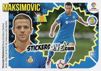 Sticker Maksimovic (10BIS) - Liga Spagnola 2018-2019 - Colecciones ESTE