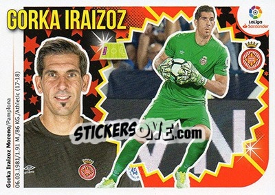 Sticker Gorka Iraizoz (2) - Liga Spagnola 2018-2019 n. 312 - Colecciones ESTE
