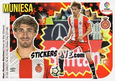 Sticker Muniesa (4B) - Liga Spagnola 2018-2019 n. 315 - Colecciones ESTE