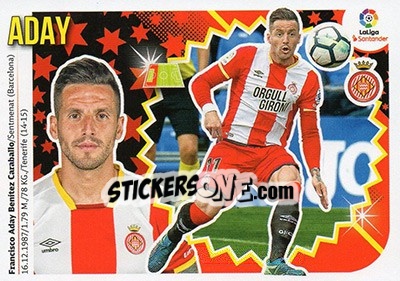 Sticker Aday (8A) - Liga Spagnola 2018-2019 n. 319 - Colecciones ESTE