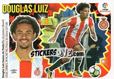 Sticker Douglas Luiz (10B) - Liga Spagnola 2018-2019 n. 323 - Colecciones ESTE