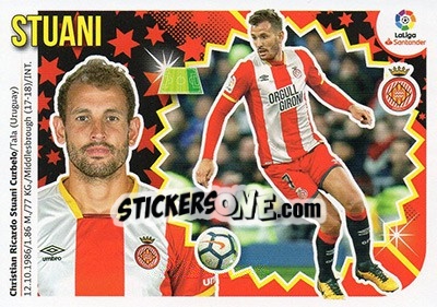 Sticker Stuani (16) - Liga Spagnola 2018-2019 n. 329 - Colecciones ESTE