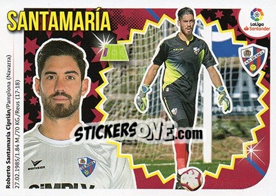 Sticker Santamaría (2) - Liga Spagnola 2018-2019 n. 342 - Colecciones ESTE