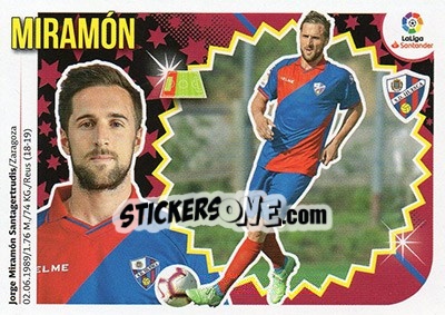 Sticker Miramón (3) - Liga Spagnola 2018-2019 n. 343 - Colecciones ESTE