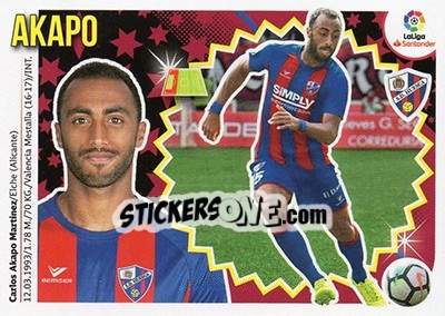 Sticker Akapo (4) - Liga Spagnola 2018-2019 - Colecciones ESTE