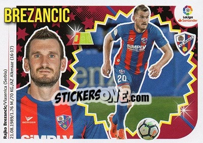 Sticker Brezancic (7A) - Liga Spagnola 2018-2019 n. 347 - Colecciones ESTE