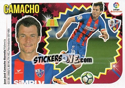 Sticker Camacho (8B) - Liga Spagnola 2018-2019 - Colecciones ESTE