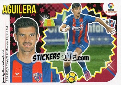Sticker Aguilera (9) - Liga Spagnola 2018-2019 n. 351 - Colecciones ESTE