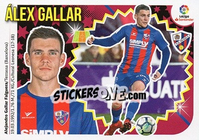 Sticker Álex Gallar (13) - Liga Spagnola 2018-2019 n. 355 - Colecciones ESTE