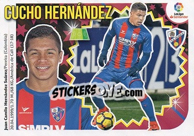 Sticker Cucho Hernández (16) - Liga Spagnola 2018-2019 n. 358 - Colecciones ESTE