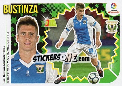 Cromo Bustinza (3) - Liga Spagnola 2018-2019 n. 373 - Colecciones ESTE