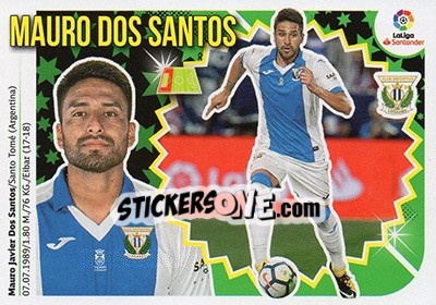 Cromo Mauro Dos Santos (6A) - Liga Spagnola 2018-2019 n. 376 - Colecciones ESTE
