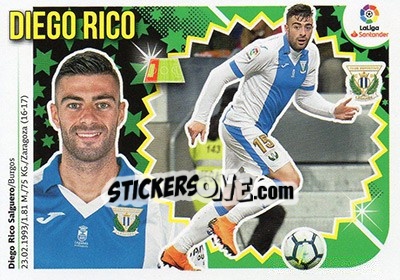 Cromo Diego Rico (7) - Liga Spagnola 2018-2019 - Colecciones ESTE