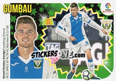 Cromo Gumbau (9) - Liga Spagnola 2018-2019 n. 380 - Colecciones ESTE