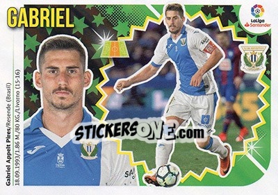 Sticker Gabriel (10) - Liga Spagnola 2018-2019 n. 381 - Colecciones ESTE