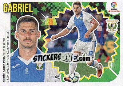 Cromo Gabriel (10) - Liga Spagnola 2018-2019 - Colecciones ESTE