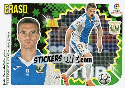 Cromo Eraso (11A) - Liga Spagnola 2018-2019 n. 382 - Colecciones ESTE