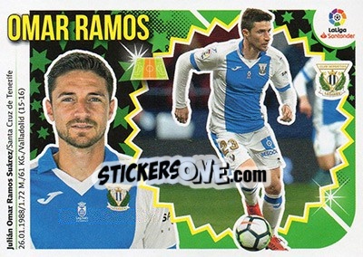 Sticker Omar Ramos (11B) - Liga Spagnola 2018-2019 n. 383 - Colecciones ESTE