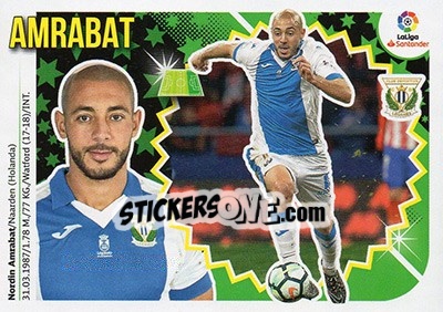 Sticker Amrabat (15) - Liga Spagnola 2018-2019 n. 387 - Colecciones ESTE