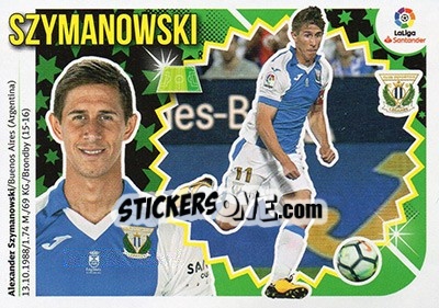 Cromo Szymanowski (16A) - Liga Spagnola 2018-2019 n. 388 - Colecciones ESTE