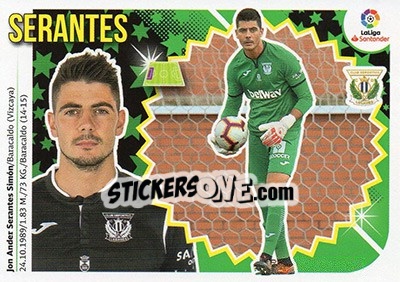 Figurina Serantes (2BIS) - Liga Spagnola 2018-2019 - Colecciones ESTE