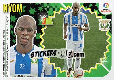 Cromo Nyom (3BIS) - Liga Spagnola 2018-2019 n. 394 - Colecciones ESTE