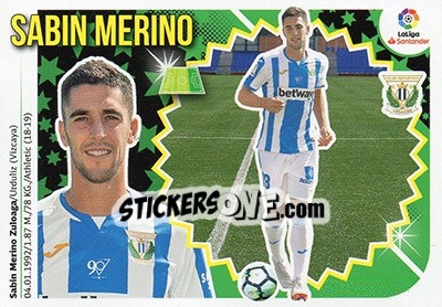 Sticker Sabin Merino (14BIS) - Liga Spagnola 2018-2019 n. 397 - Colecciones ESTE