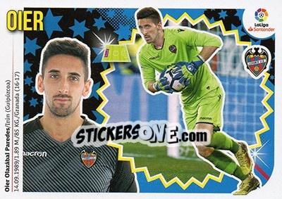 Cromo Oier (1) - Liga Spagnola 2018-2019 n. 401 - Colecciones ESTE