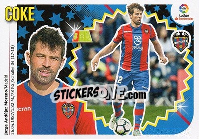 Sticker Coke (3A) - Liga Spagnola 2018-2019 n. 403 - Colecciones ESTE
