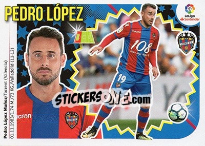 Sticker Pedro López (3B) - Liga Spagnola 2018-2019 n. 404 - Colecciones ESTE