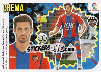 Cromo Chema (5A) - Liga Spagnola 2018-2019 n. 406 - Colecciones ESTE
