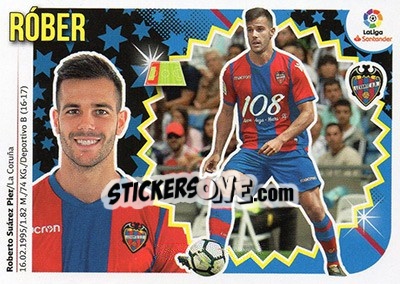 Sticker Róber (5B) - Liga Spagnola 2018-2019 n. 407 - Colecciones ESTE